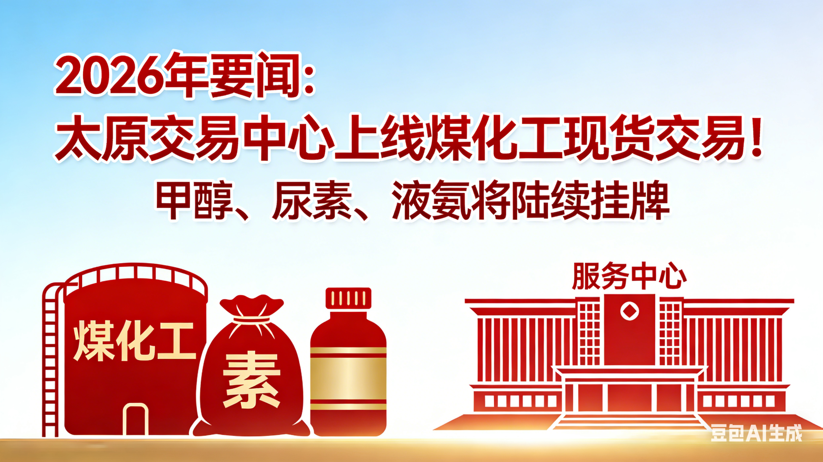2026年要闻：太原交易中心上线煤化工现货交易！甲醇、尿素、液氨将陆续挂牌？