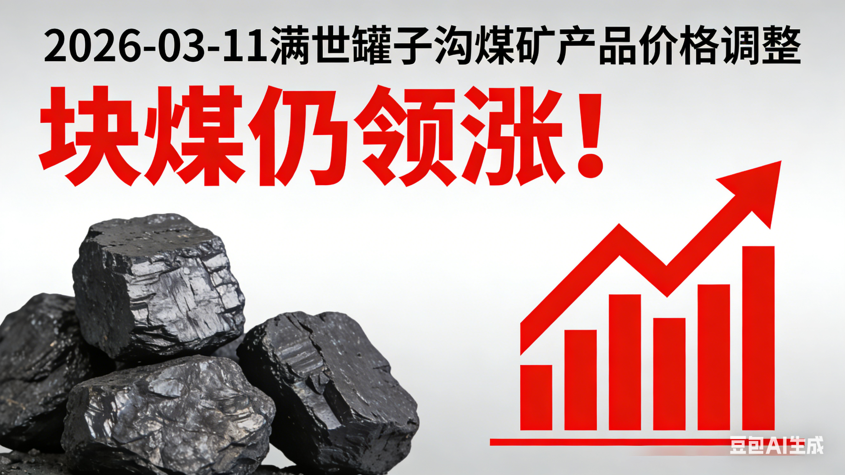2026-03-11丨满世罐子沟煤矿公布产品价格调整，块煤仍领涨！