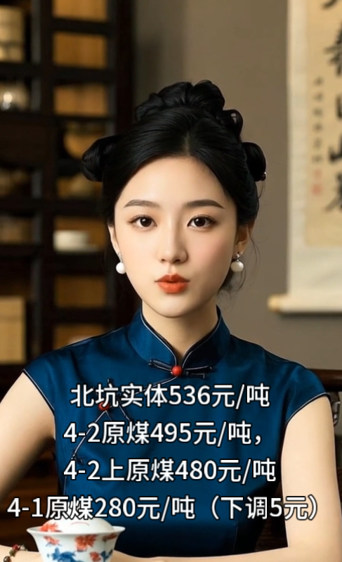 布尔洞煤矿最新销售价格（08:15）