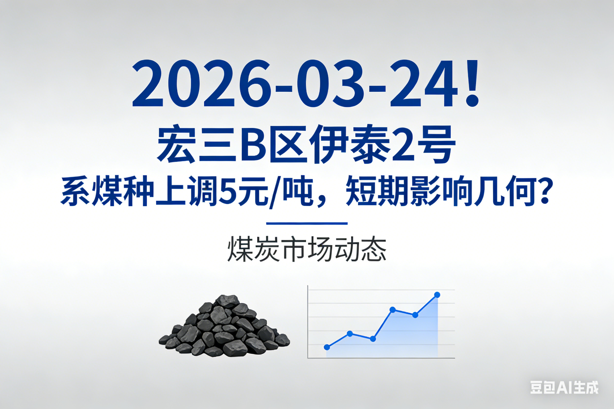 2026-03-24！宏三B区伊泰2号系煤种上调5元/吨，短期影响几何？