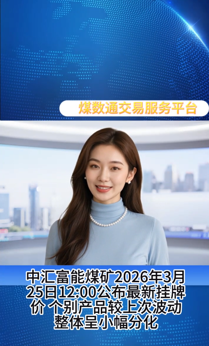 中汇富能煤矿2026年3月25日挂牌价快讯