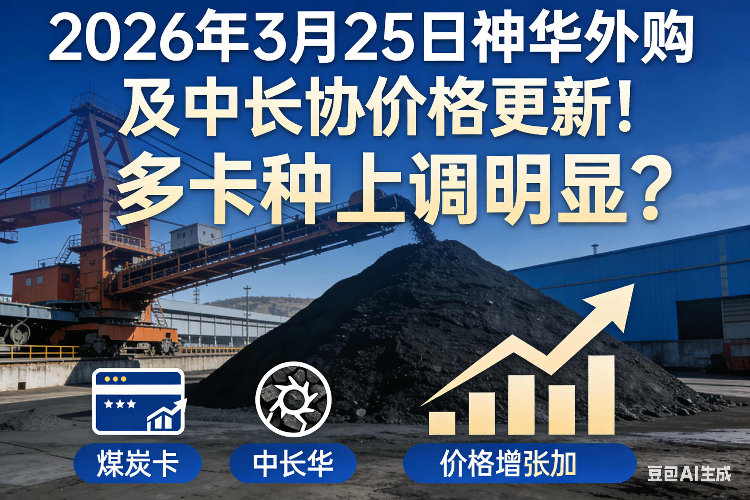 2026年3月25日神华外购及中长协价格更新！多卡种上调明显？