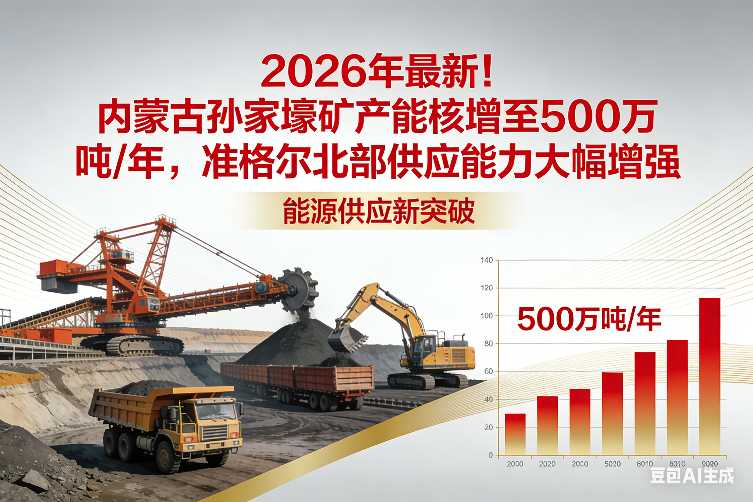 2026年最新！内蒙古孙家壕矿产能核增至500万吨/年，准格尔北部供应能力大幅增强