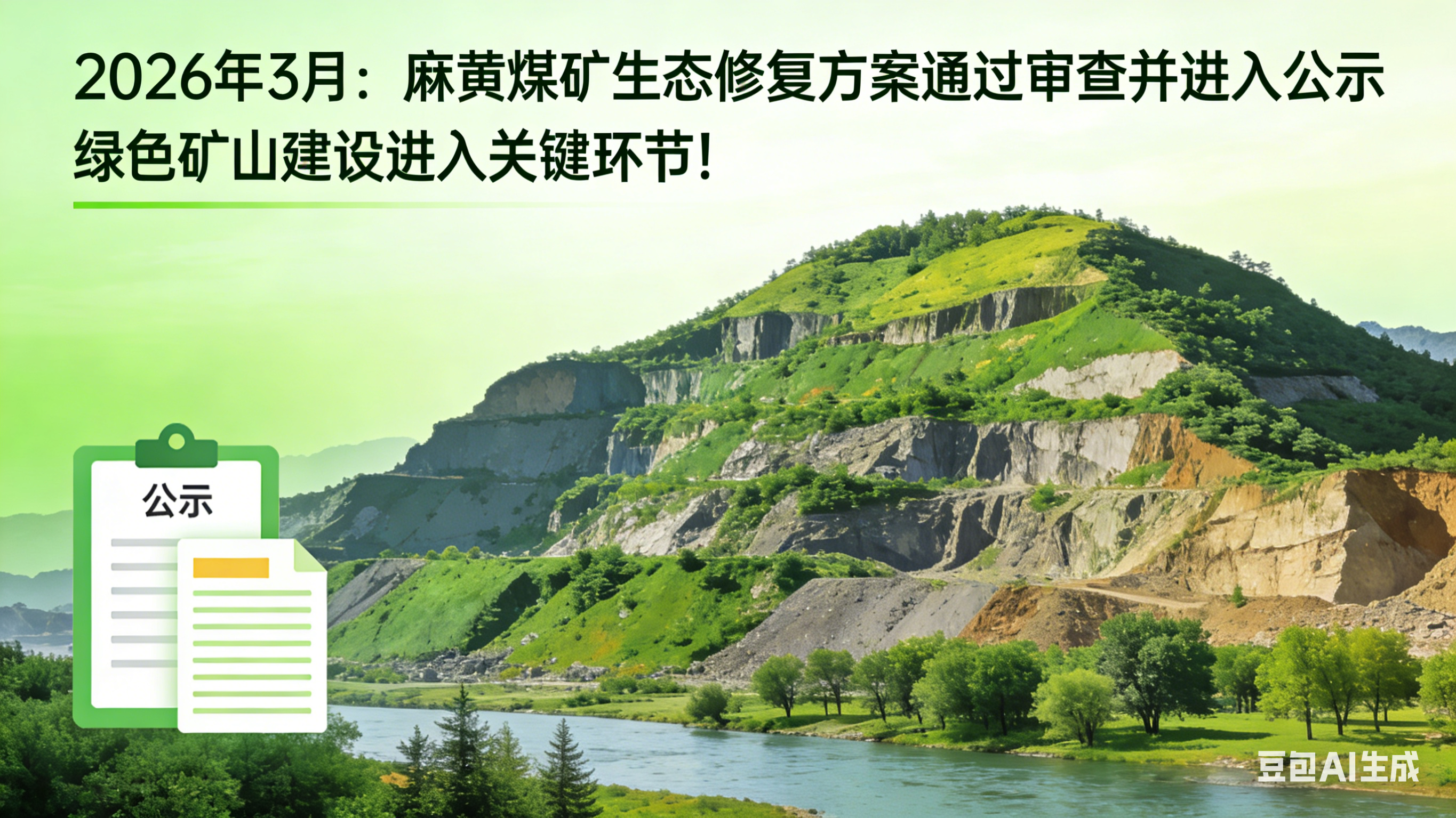 2026年3月：麻黄煤矿生态修复方案通过审查并进入公示——绿色矿山建设进入关键环节！