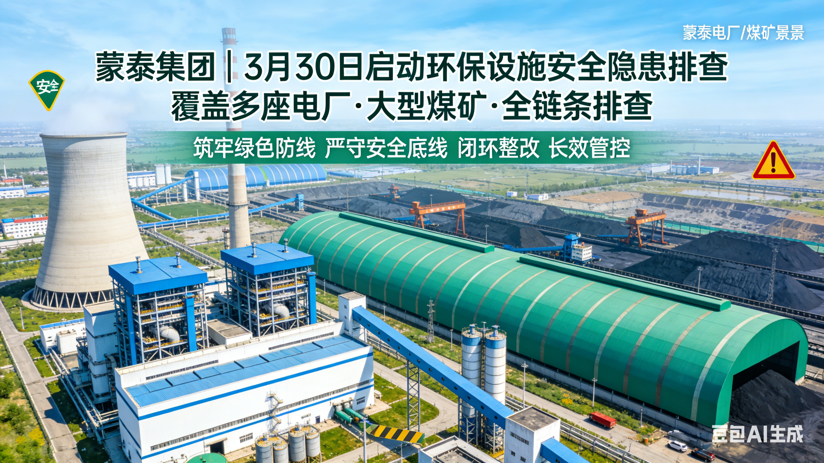 2026-03-30｜蒙泰集团启动环保设施安全隐患排查，覆盖多座电厂与大矿！