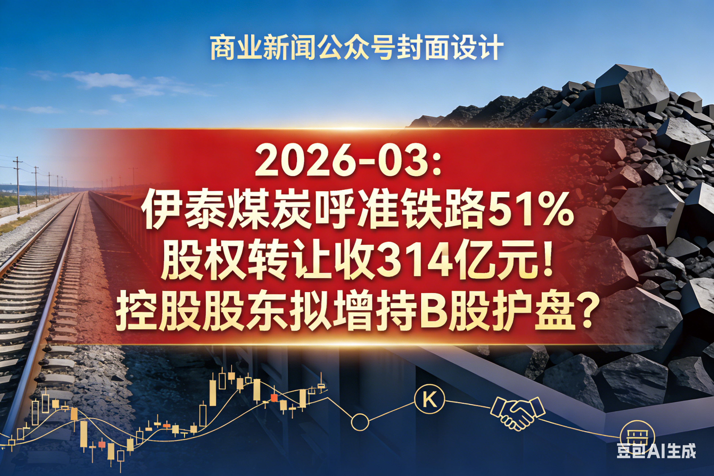 2026-03：伊泰煤炭呼准铁路51%股权转让收314亿元！控股股东拟增持B股护盘？