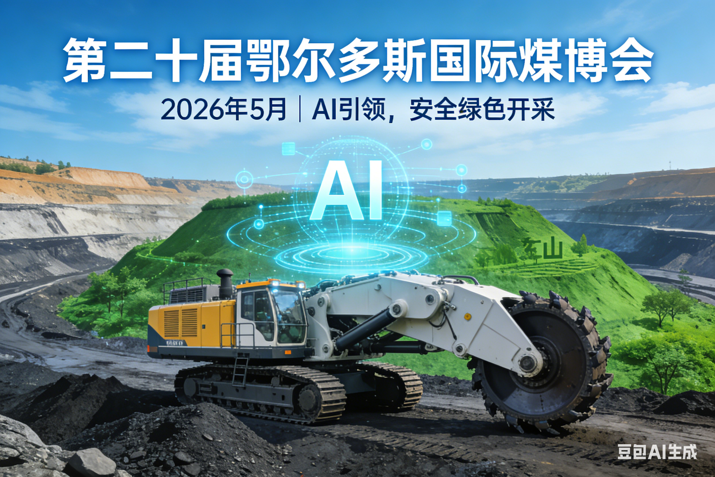 2026年5月：第二十届鄂尔多斯国际煤博会聚焦“AI引领，安全绿色开采”！