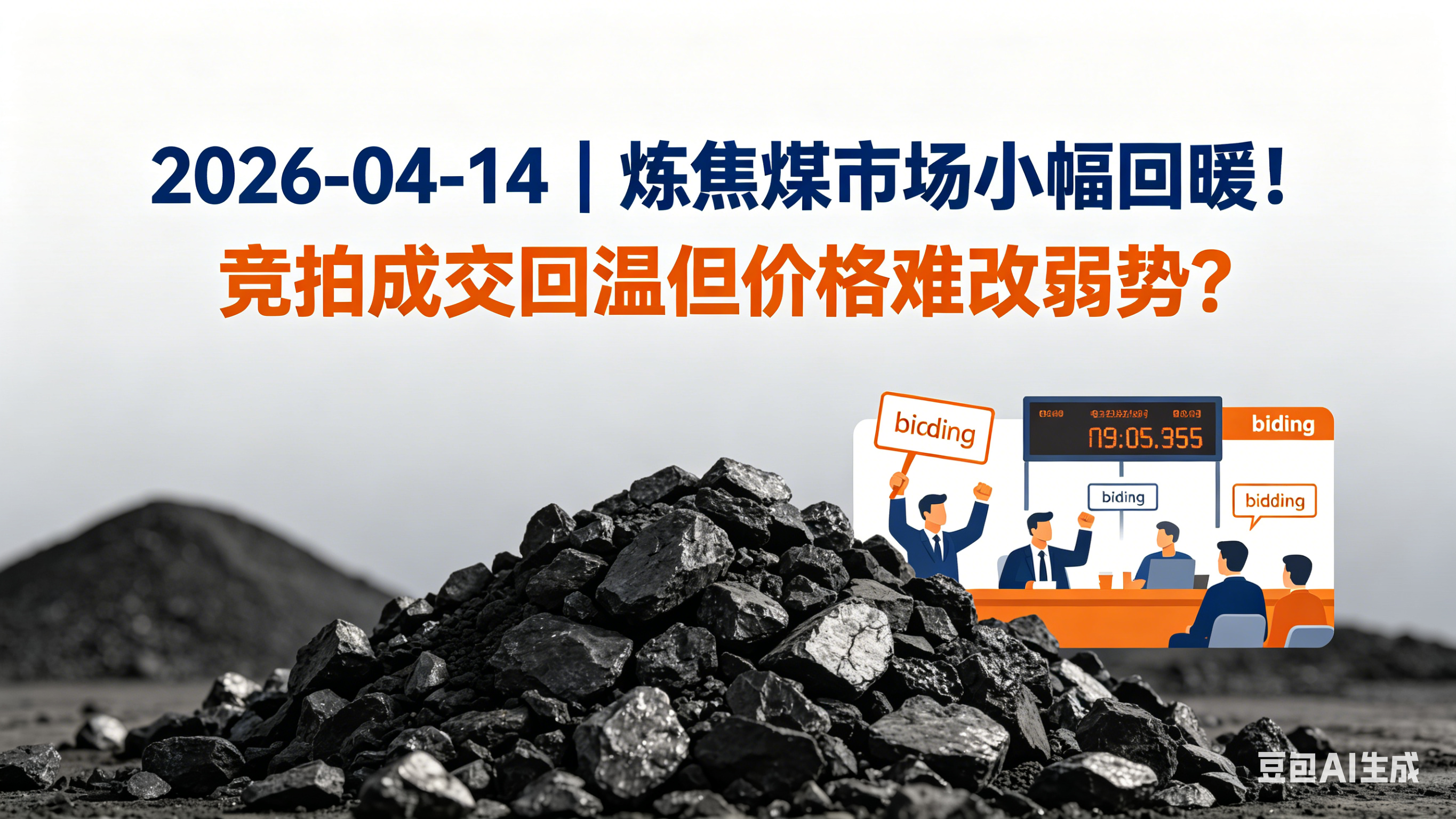 2026-04-14｜炼焦煤市场小幅回暖！竞拍成交回温但价格难改弱势？