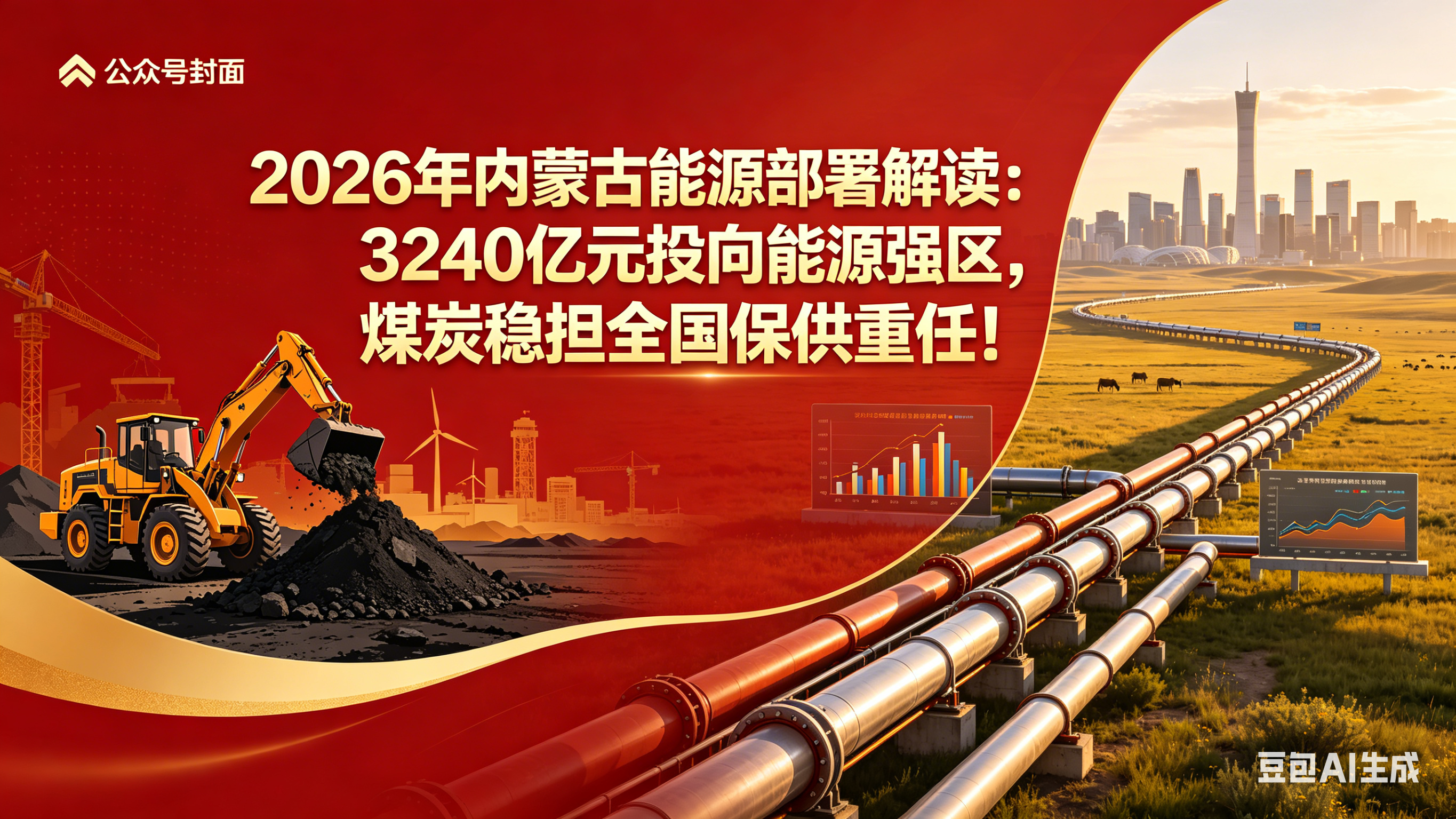 2026年内蒙古能源部署解读：3240亿元投向能源强区，煤炭稳担全国保供重任！