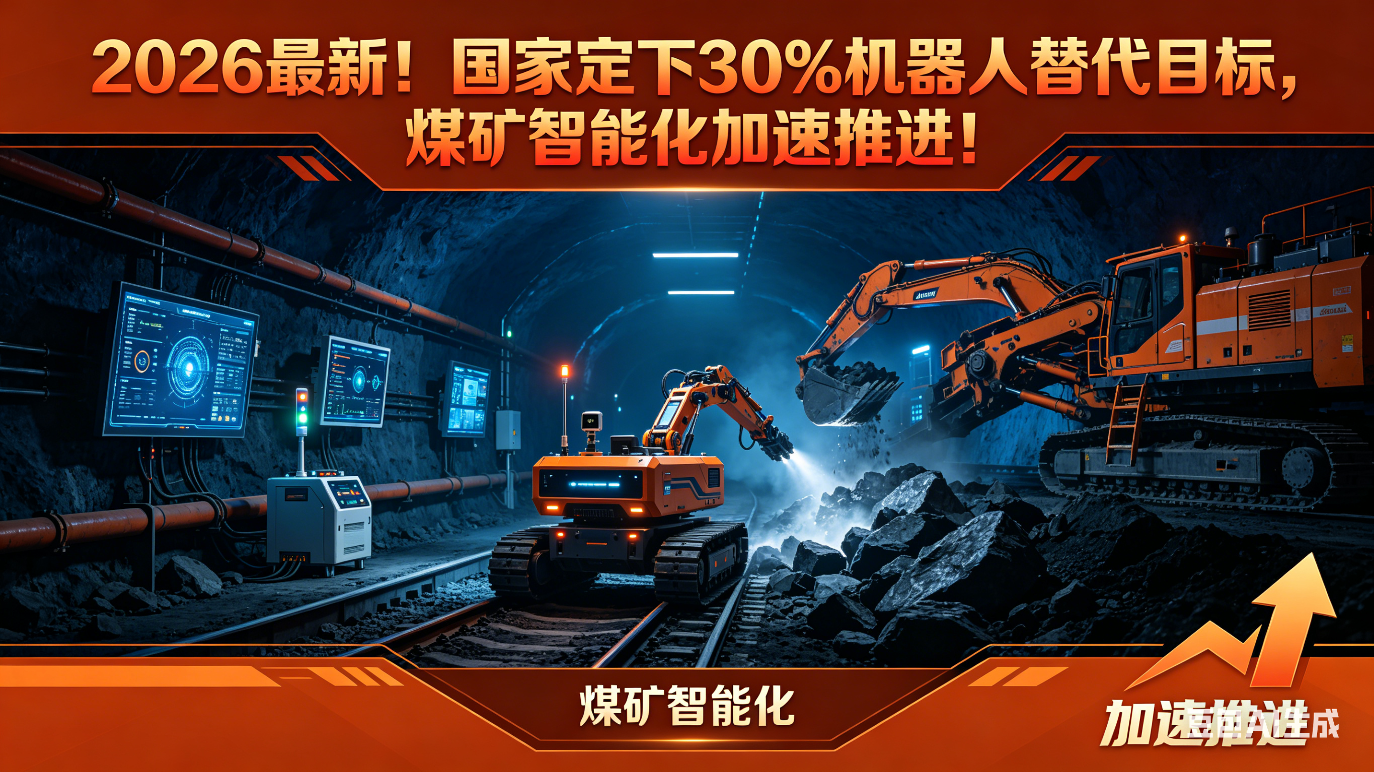 2026最新！国家定下30%机器人替代目标，煤矿智能化加速推进！