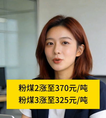 粉煤2涨至370元/吨，粉煤3涨至325元/吨