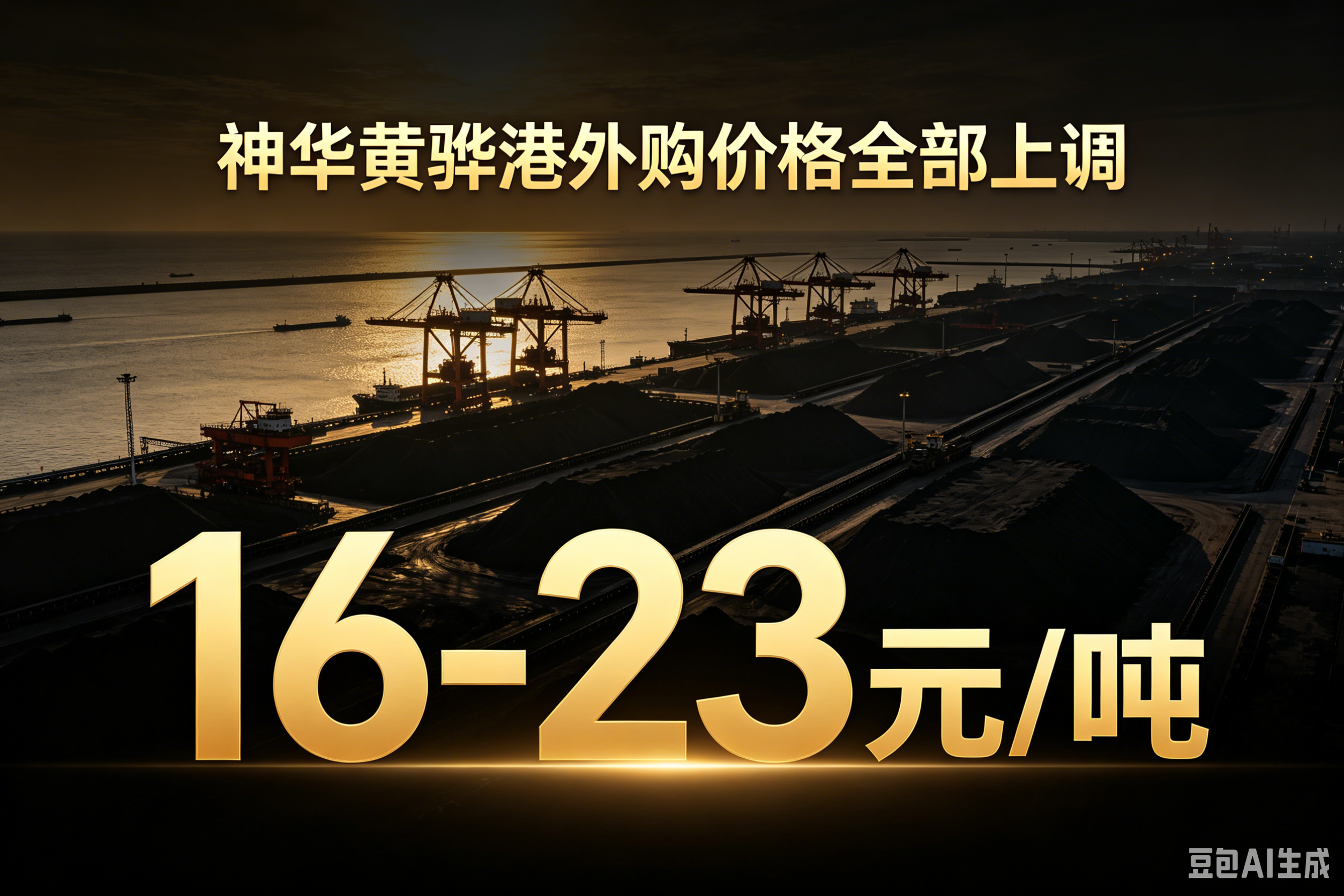 2026年5月14日神华黄骅港外购价格全部上调！涨幅16-23元/吨
