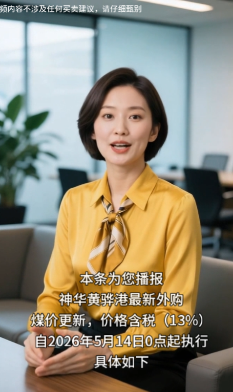 神华黄骅港5月14日外购煤价普遍上调21-23元/吨
