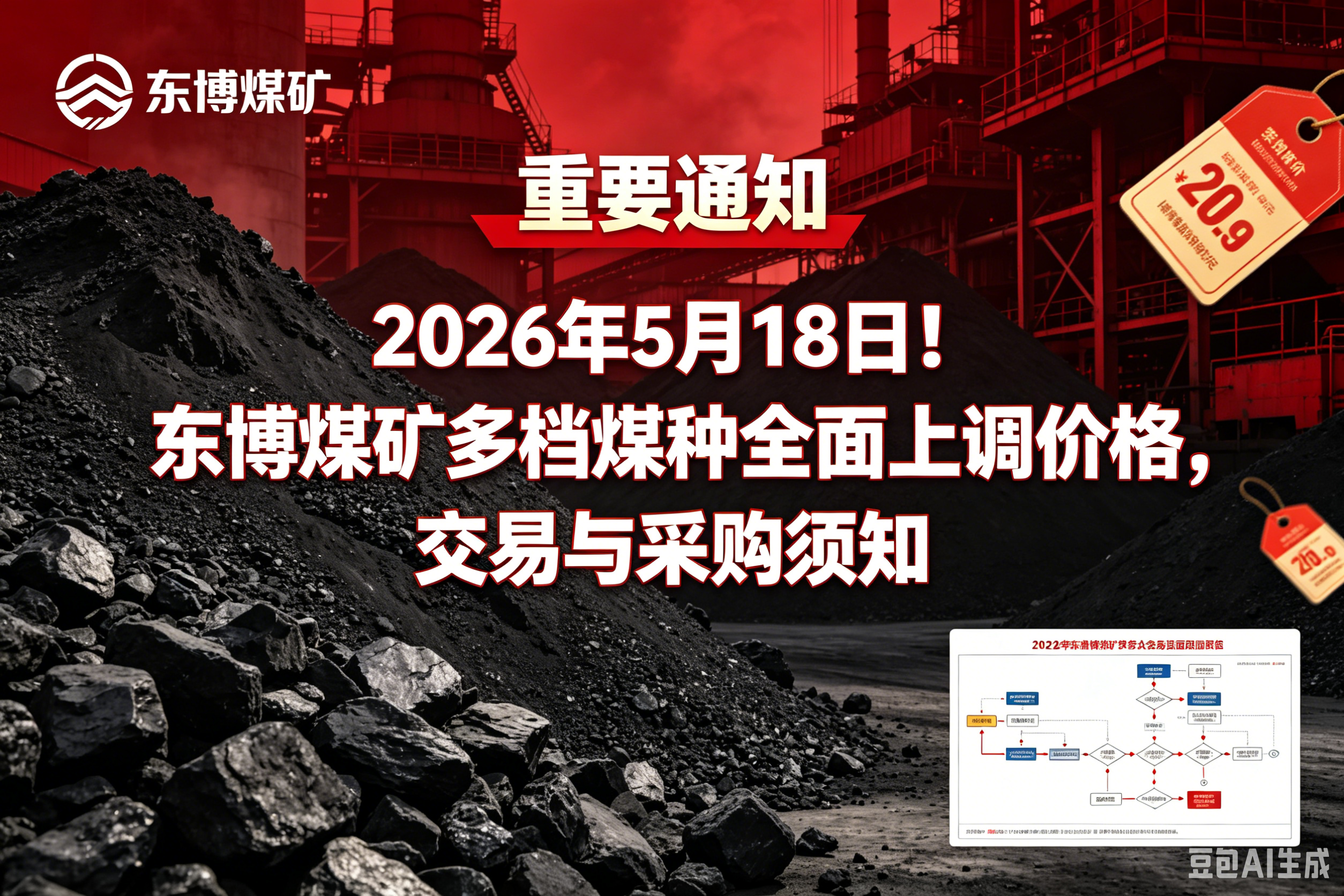 2026年5月18日！东博煤矿多档煤种全面上调价格，交易与采购须知