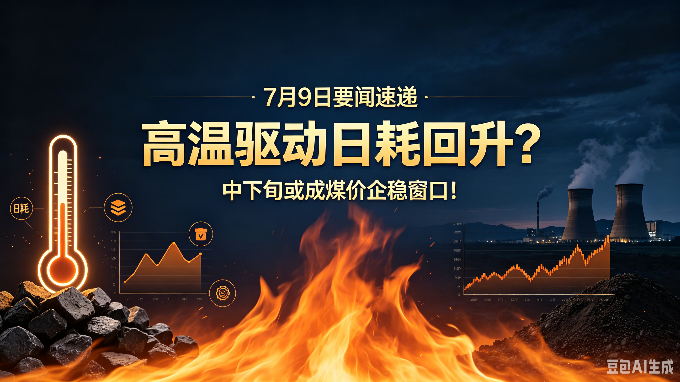 7月9日要闻速递：高温驱动日耗回升？中下旬或成煤价企稳窗口！
